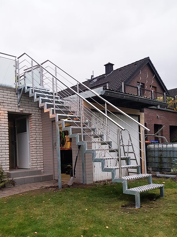 Nachrüsten Treppe im Außenbereich